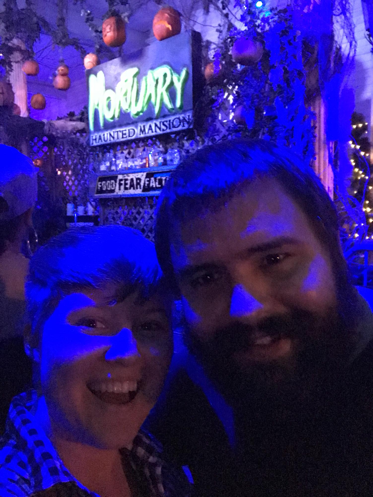 We bonded over a mutual love of haunted houses. We’ve gone to at least one each year.
