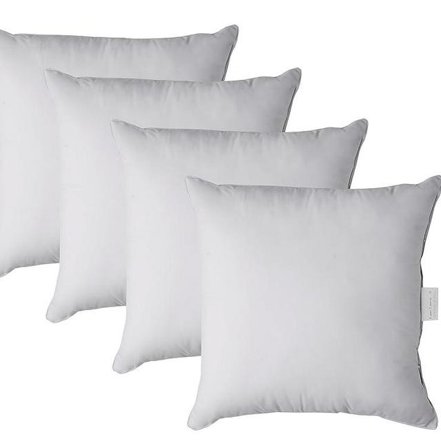 LANE LINEN 4 Pack 18x18 Pillow Inserts - Grey Throw Pillows, Inserts for Decorative Covers, Pillows Bed, Couch Living Room, Couch, Fluffy
