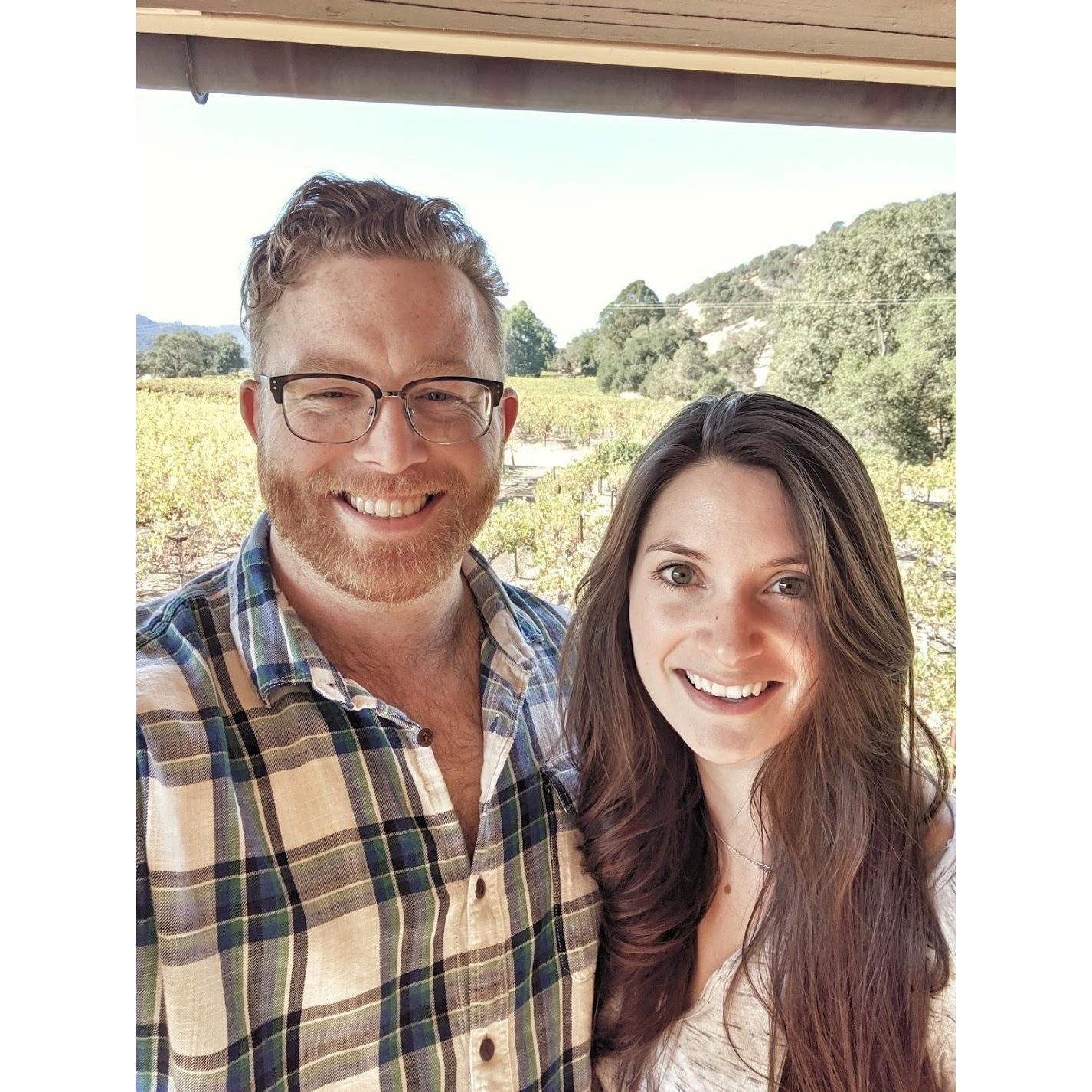 Napa Valley before Kelsey knew about the upcoming proposal.