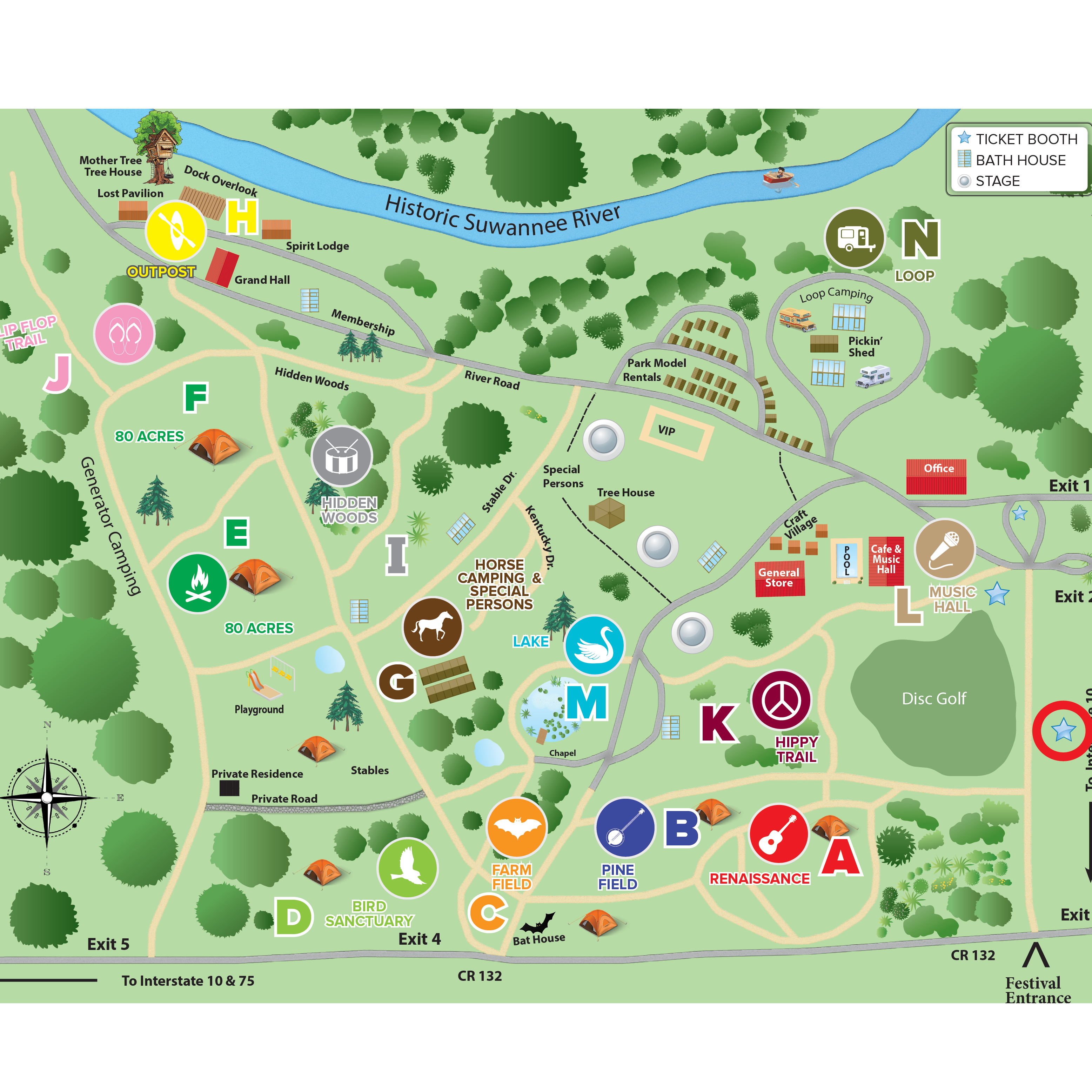 Campground map