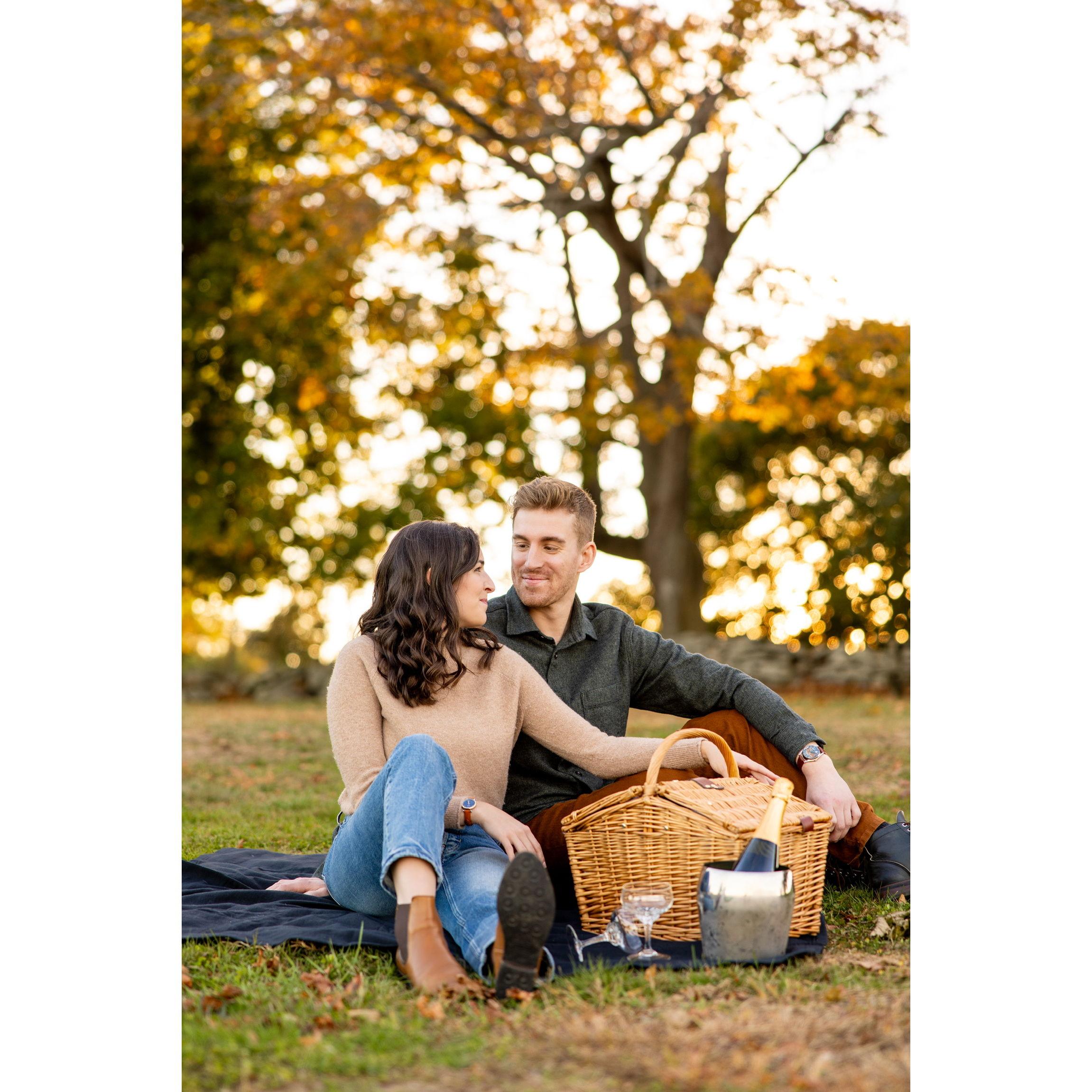 Some of our favorites from our October engagement photoshoot at Colt State Park in Bristol, RI