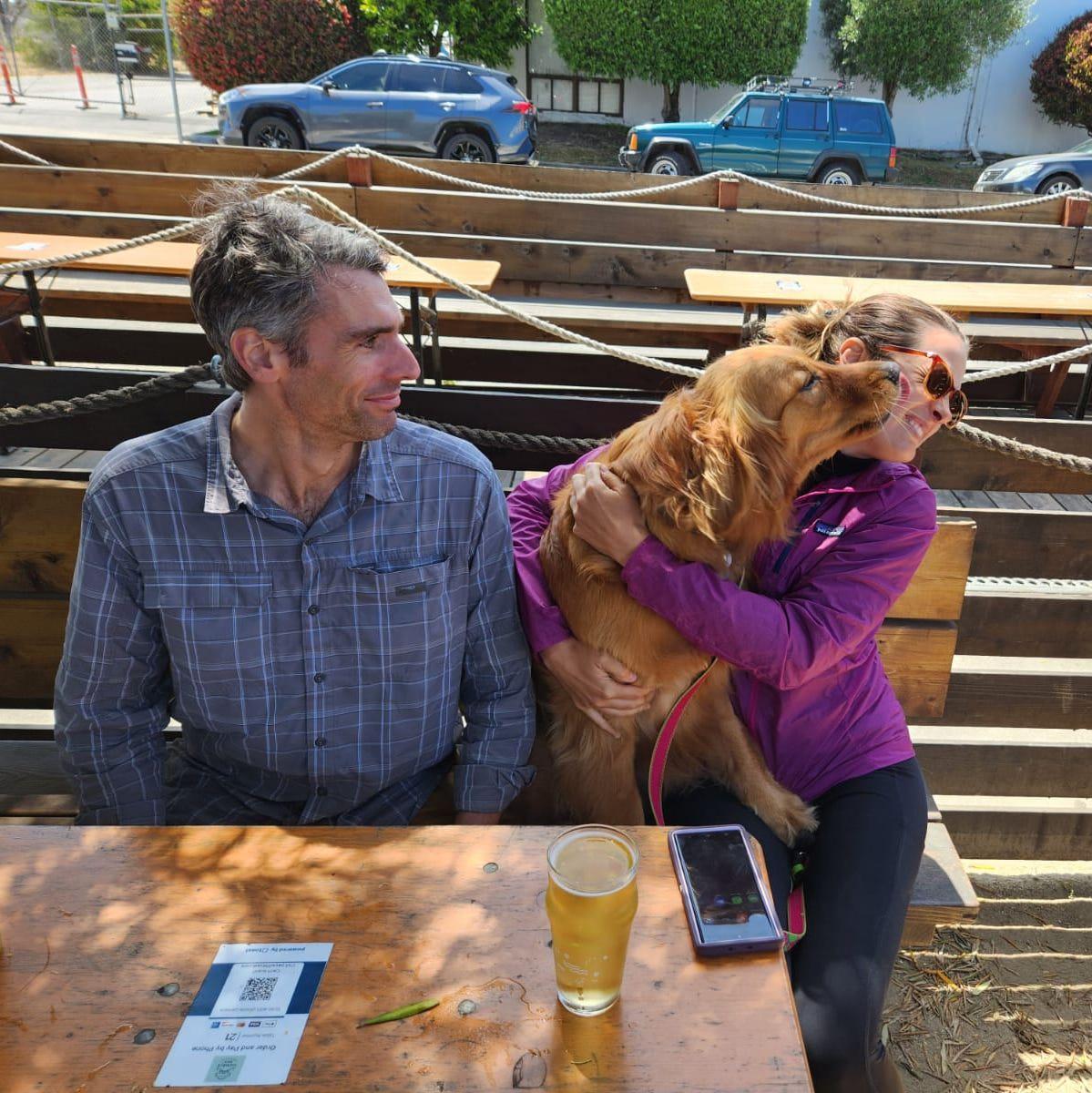 Post bike beers with Bella Donna (photo credits Maddy Anderson)