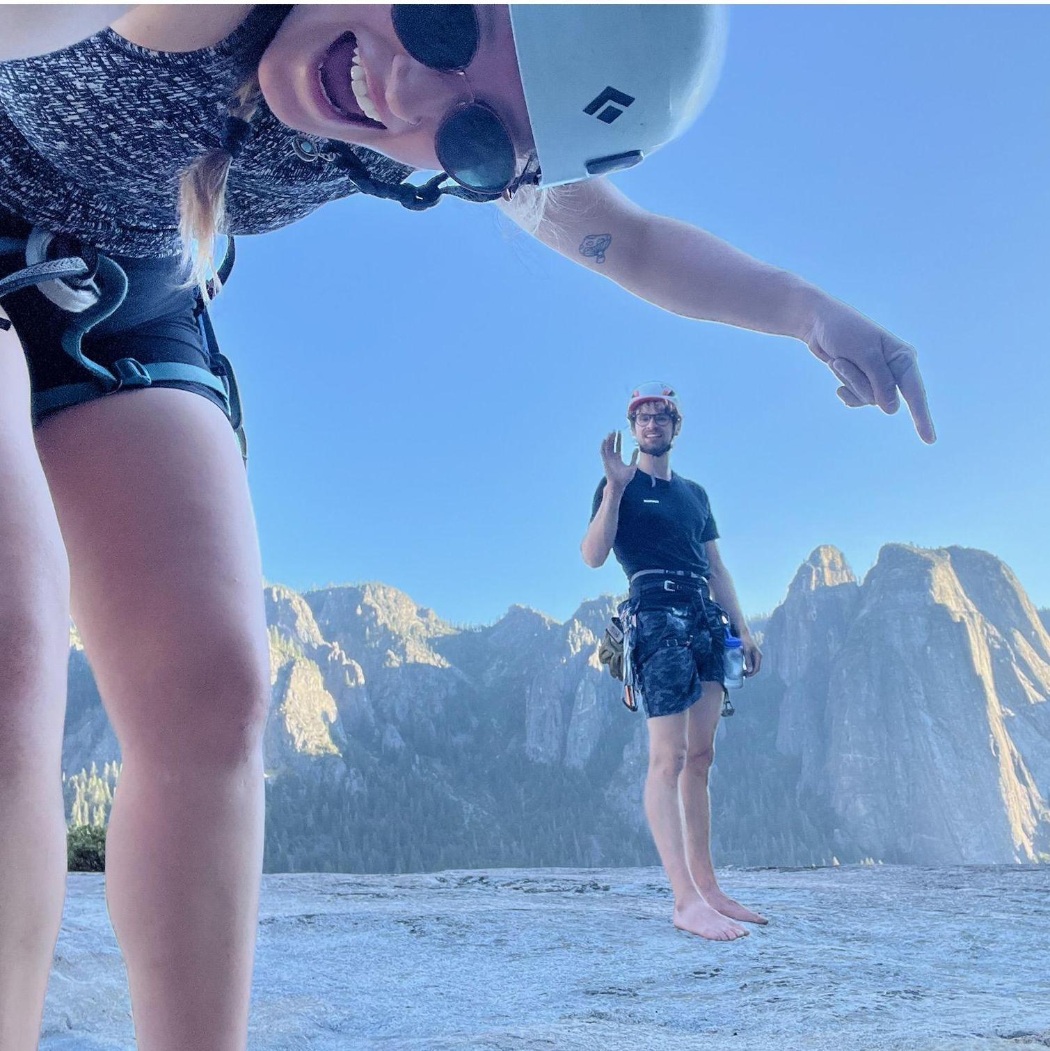 On top of the climb, Yosemite NP