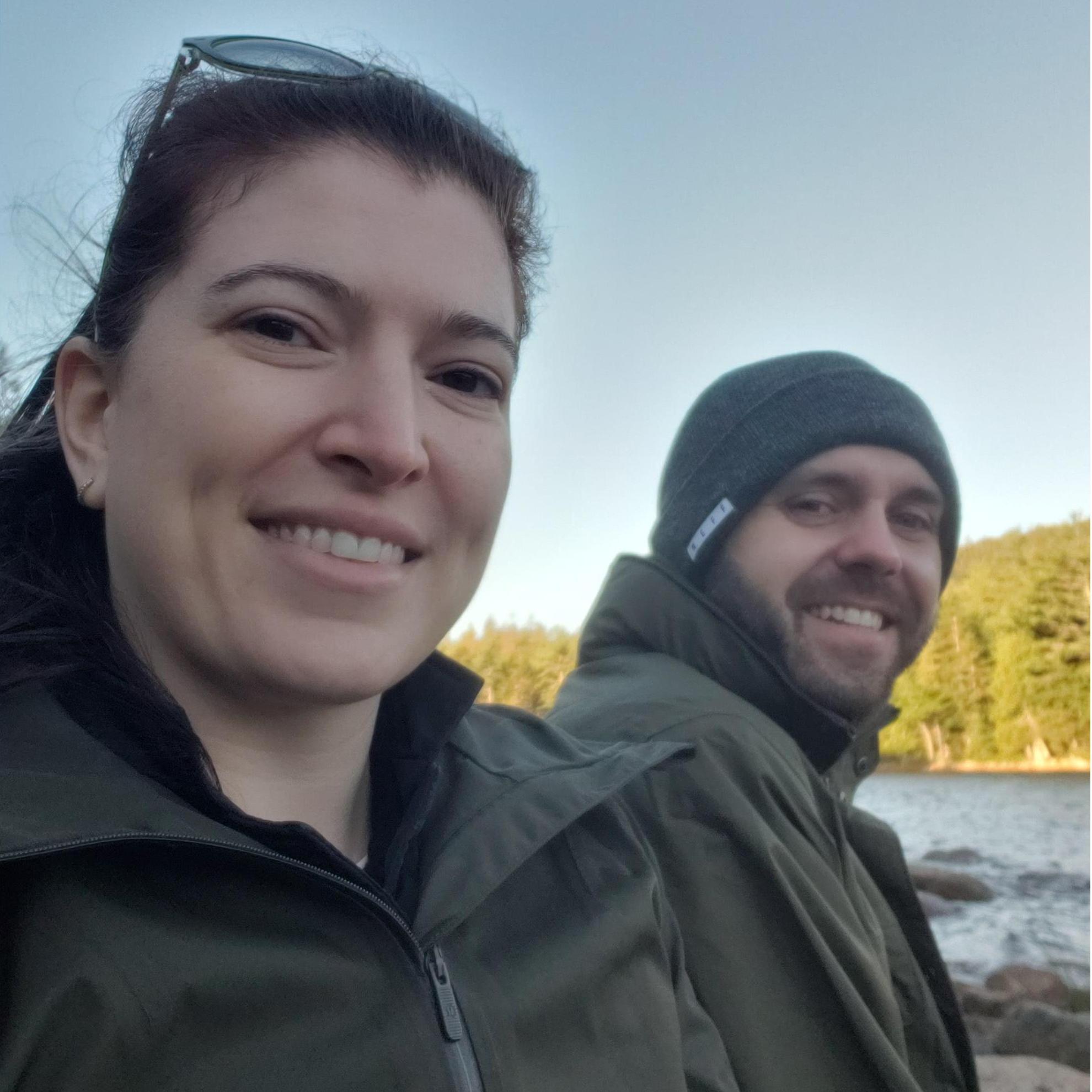 Sunrise breakfast on Jordan Pond in Acadia