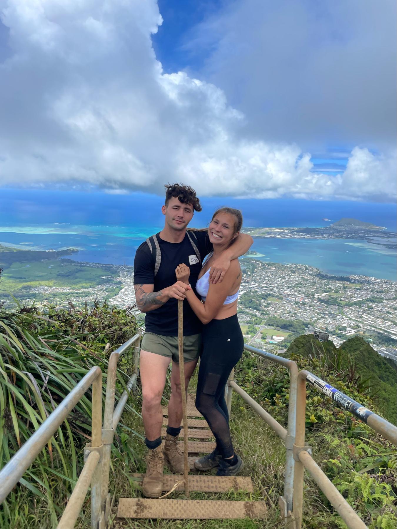 Hiking the stairway to heaven together