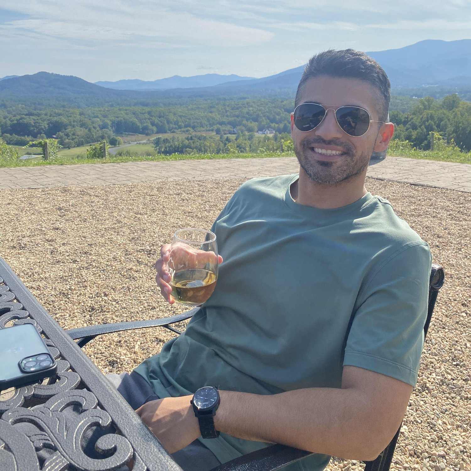The Blue Ridge Mountains in the background are calling you to come visit!