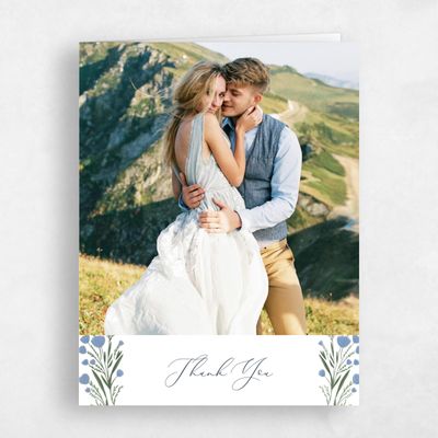 Dusty Blue Wedding Thank You - Pemberton Photo