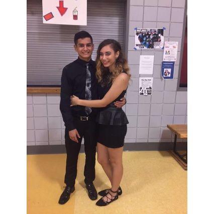 Our first school dance at the age of 15.