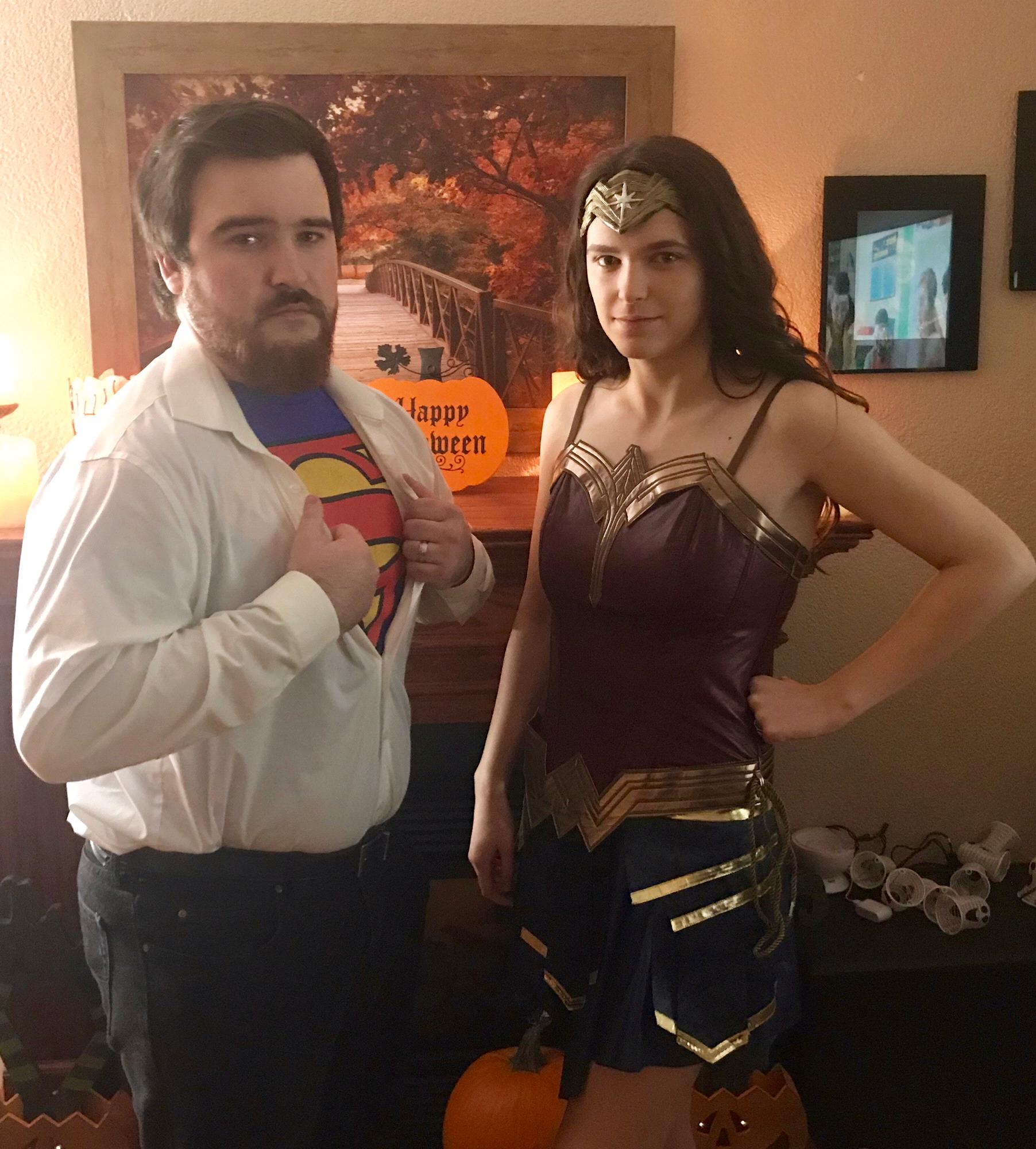Superman and Wonder Woman Halloween 2018