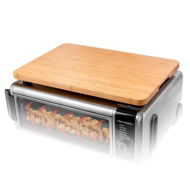 Compatible with Ninja Foodi SP101 SP301 Cutting Board, Heat Resistant Space Save Board for Ninja Air Fryer Flip up Ninja Foodi SP101 Accessories, Bamboo