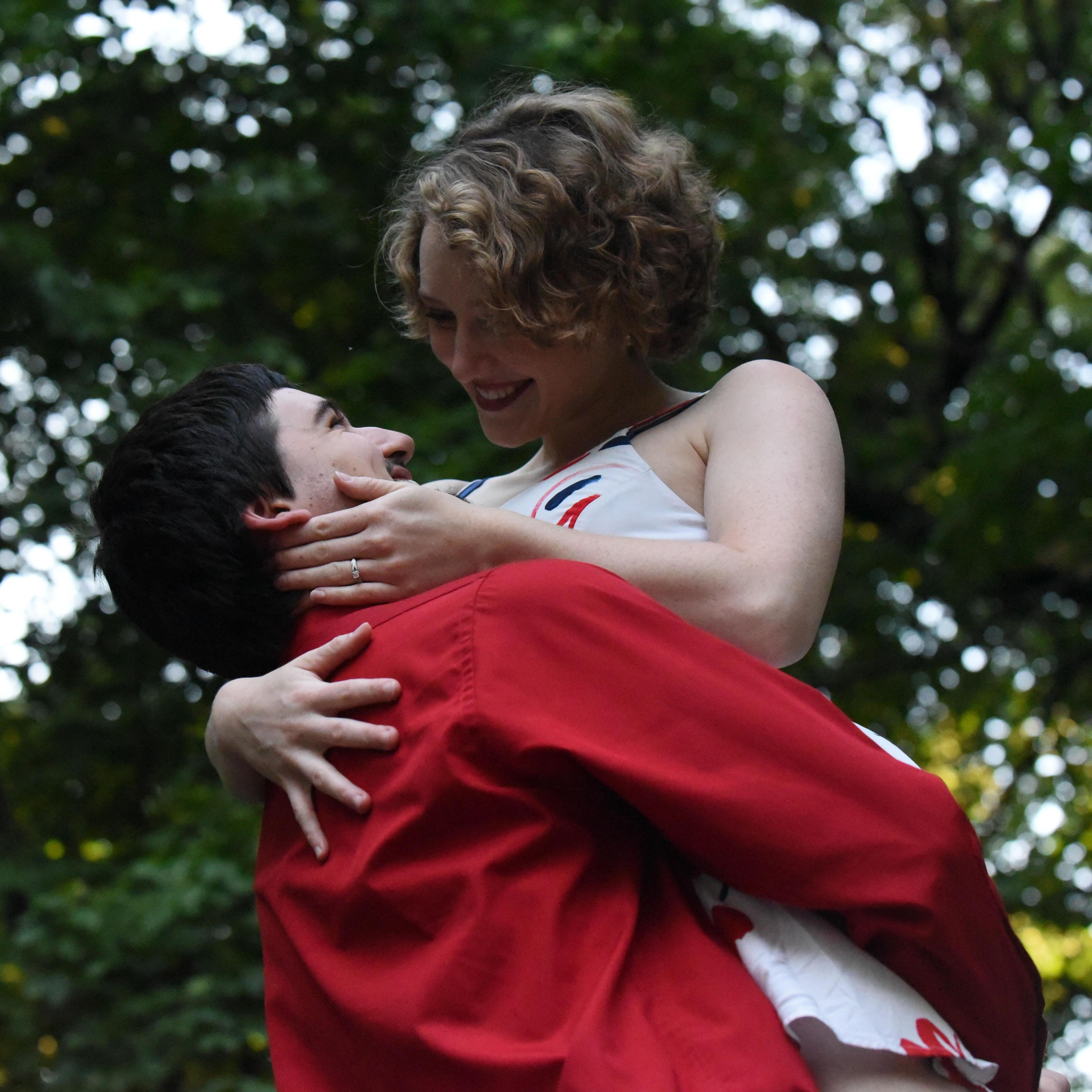 When bae has to pick you up so that you can actually reach his lips....