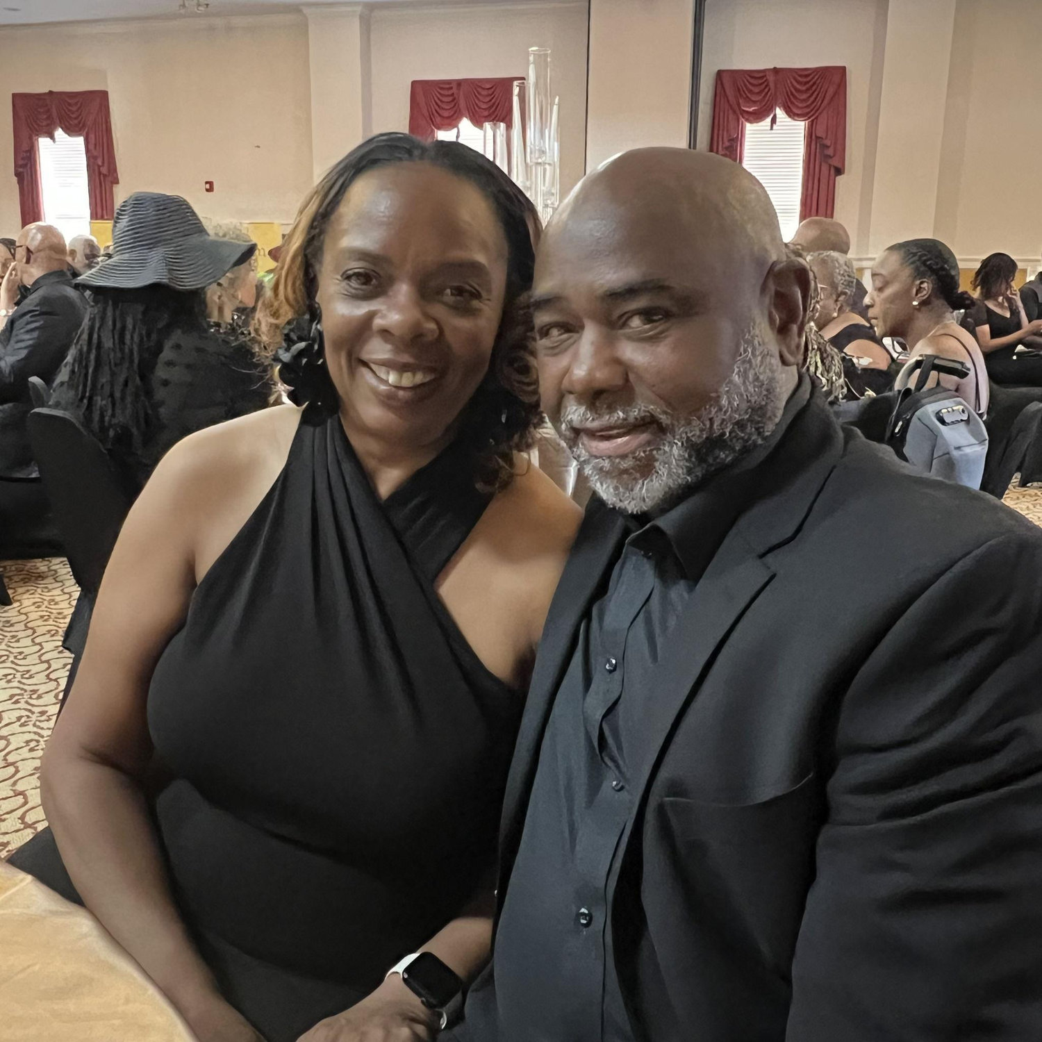 Celebrating with friends at their 30 year  wedding vows renewal.