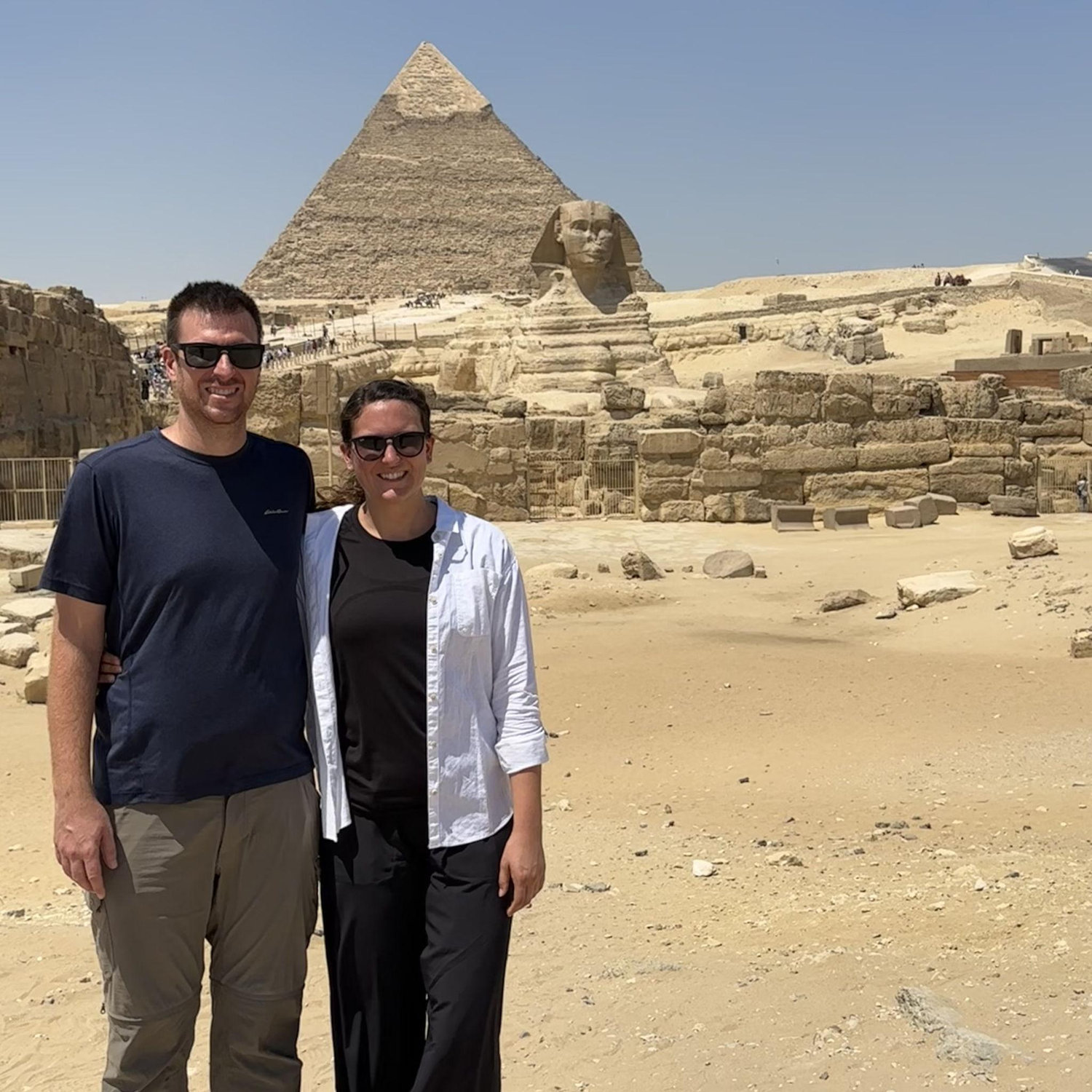 Sphinx and Pyramid of Pisa -Cairo, Egypt