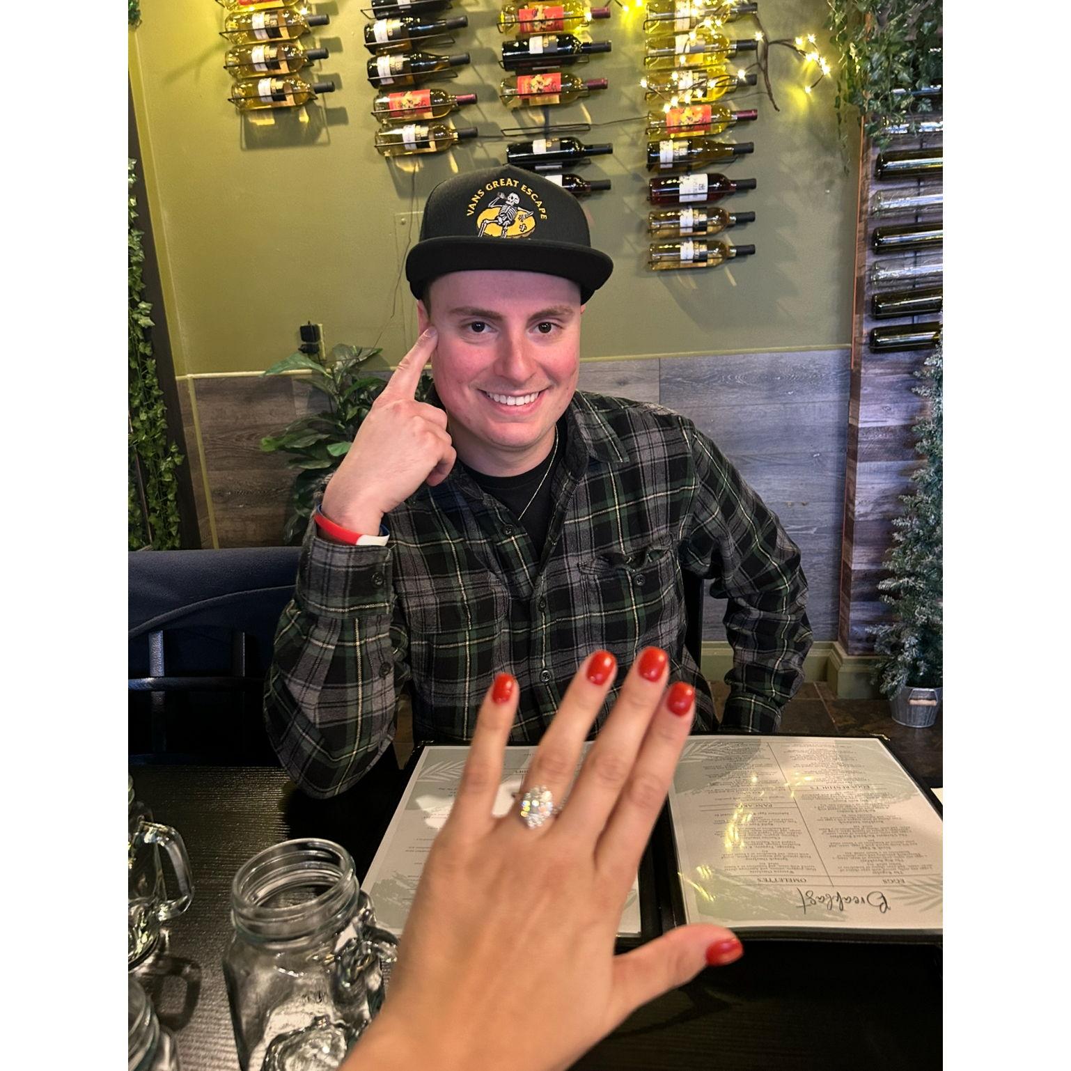 November 2023: Post-proposal brunch in Red Bank.