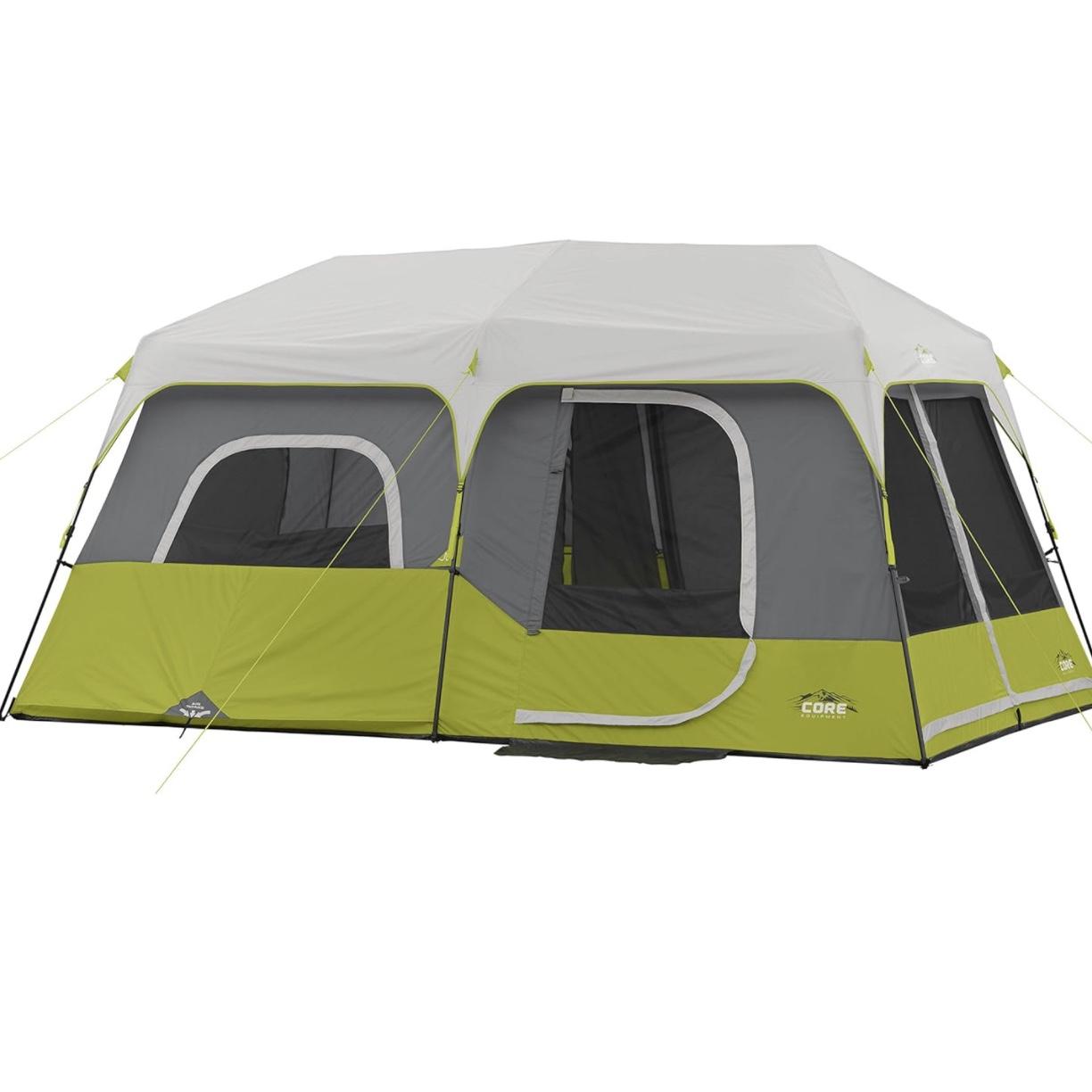Core 9 Person Instant Cabin Tent - 14' x 9', Green (40008)