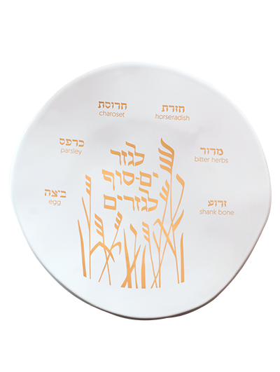 SEDER PLATE GOLD Mi Polin