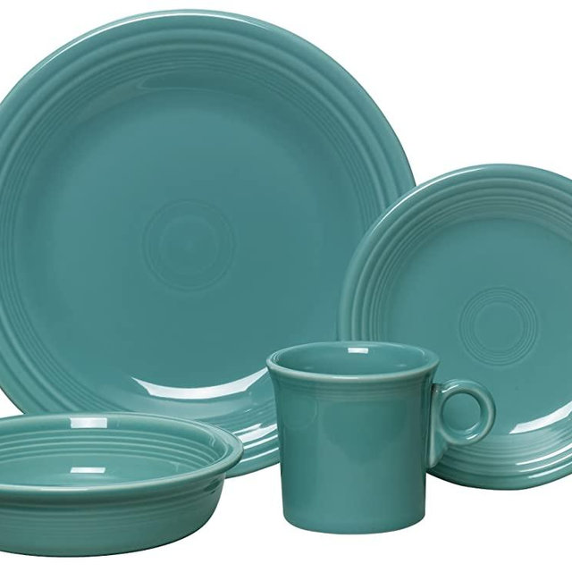 Fiesta 4-Piece Dinnerware Place Setting, Turquoise