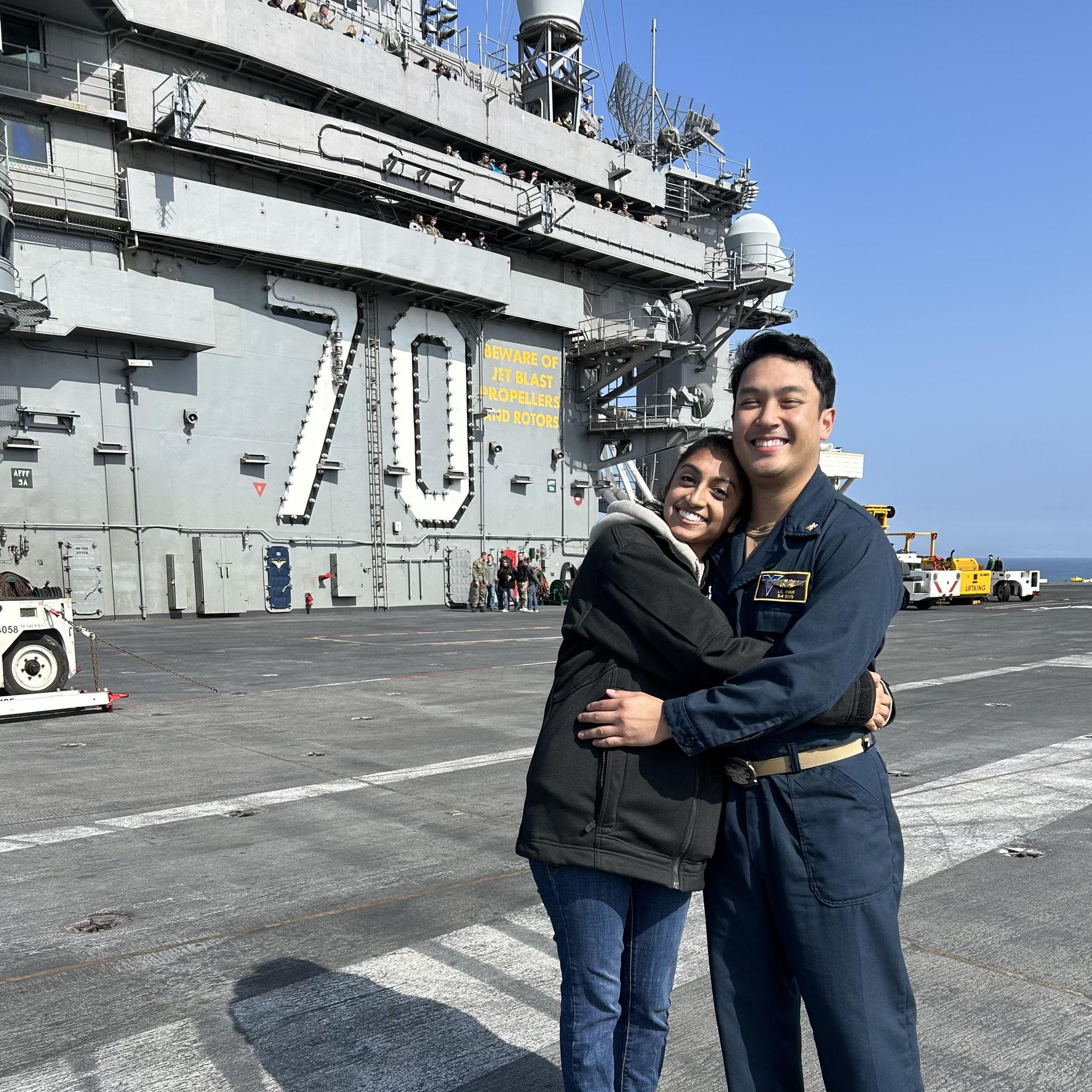 On the carrier - CVN70