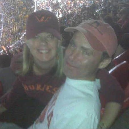Supporting the Hokies! Although that's been difficult lately. LOL