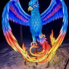 The phoenix at the Ice Castle, NH.