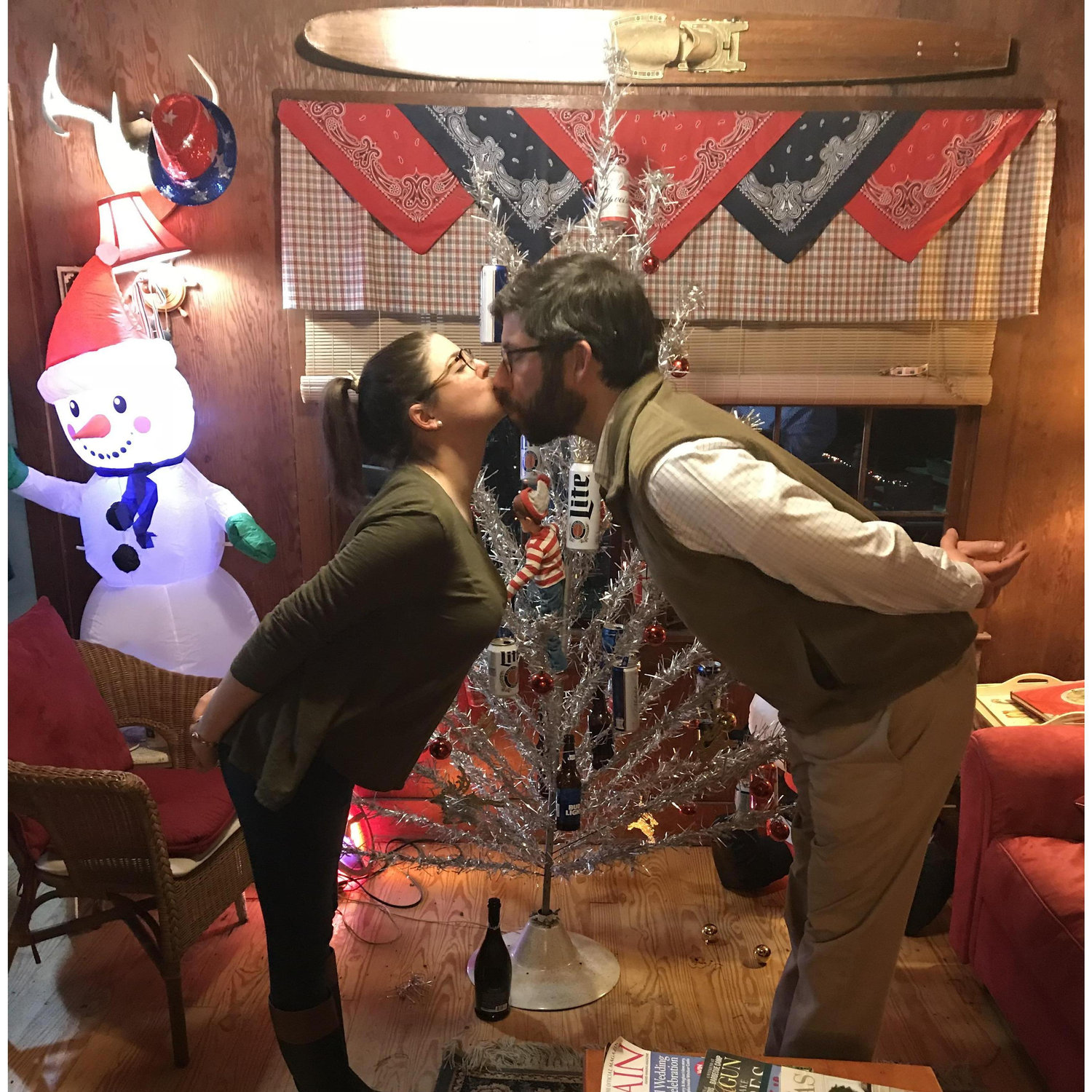 Is it even Christmas, if you haven't kissed under the beer tree at the Wilbert camp?!