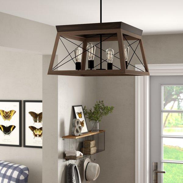 Delon 4-Light Square/Rectangle Chandelier