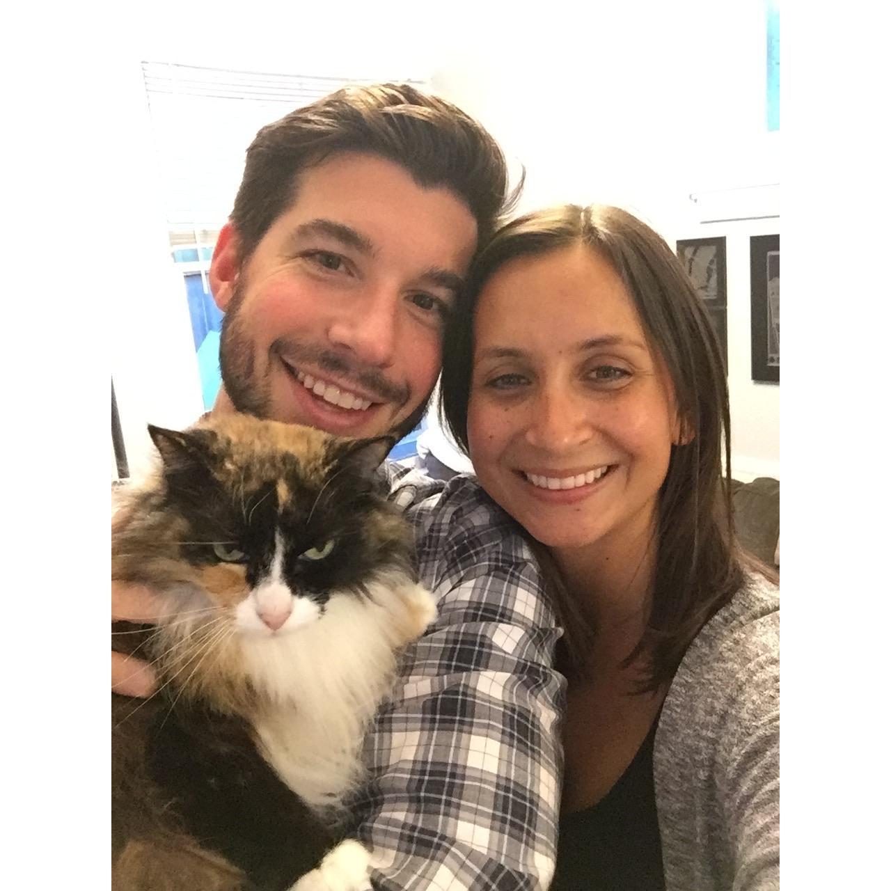 Anik-Sullivan family photo with our 15 year old daughter, Jezebelle- 2018