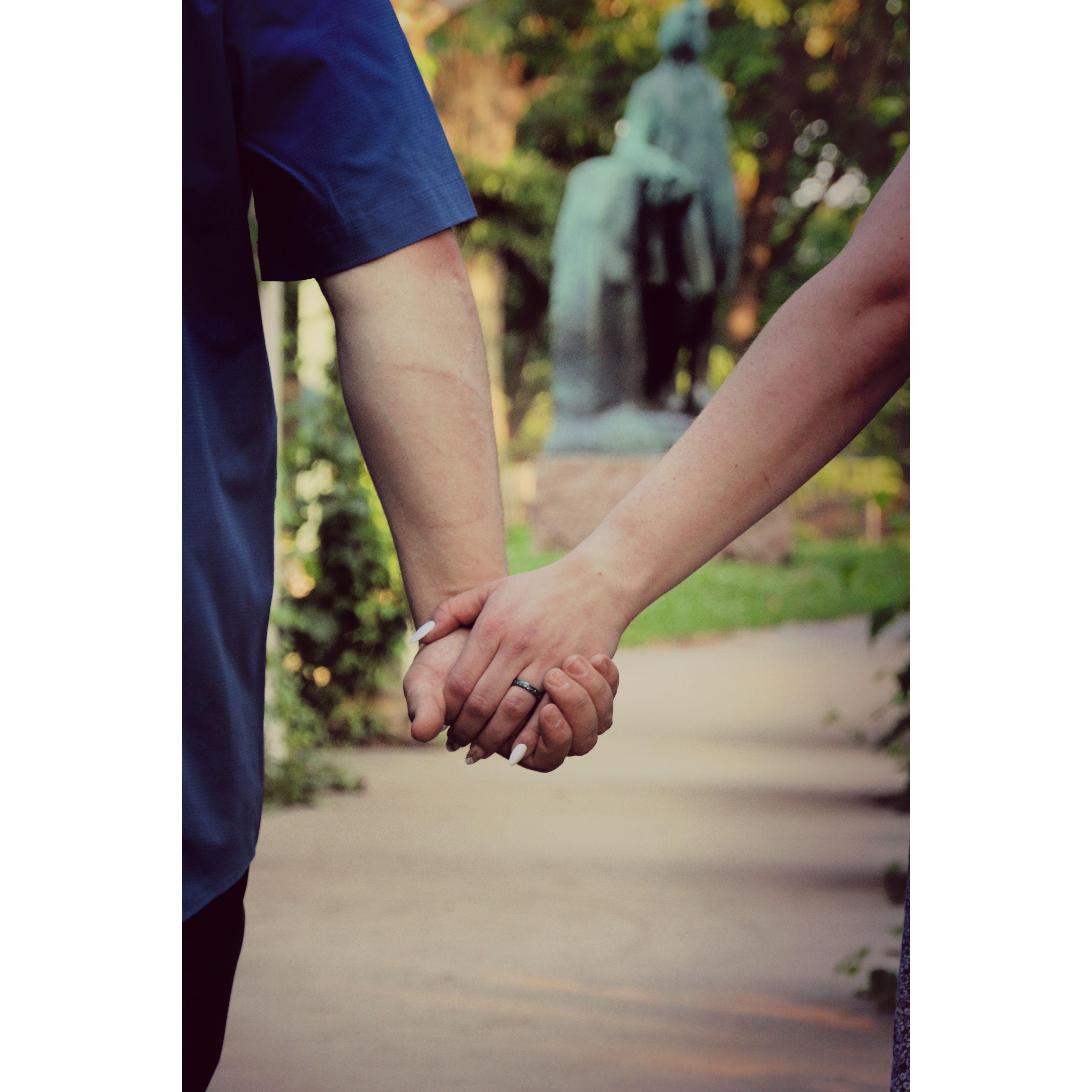 The first of our engagement photos.