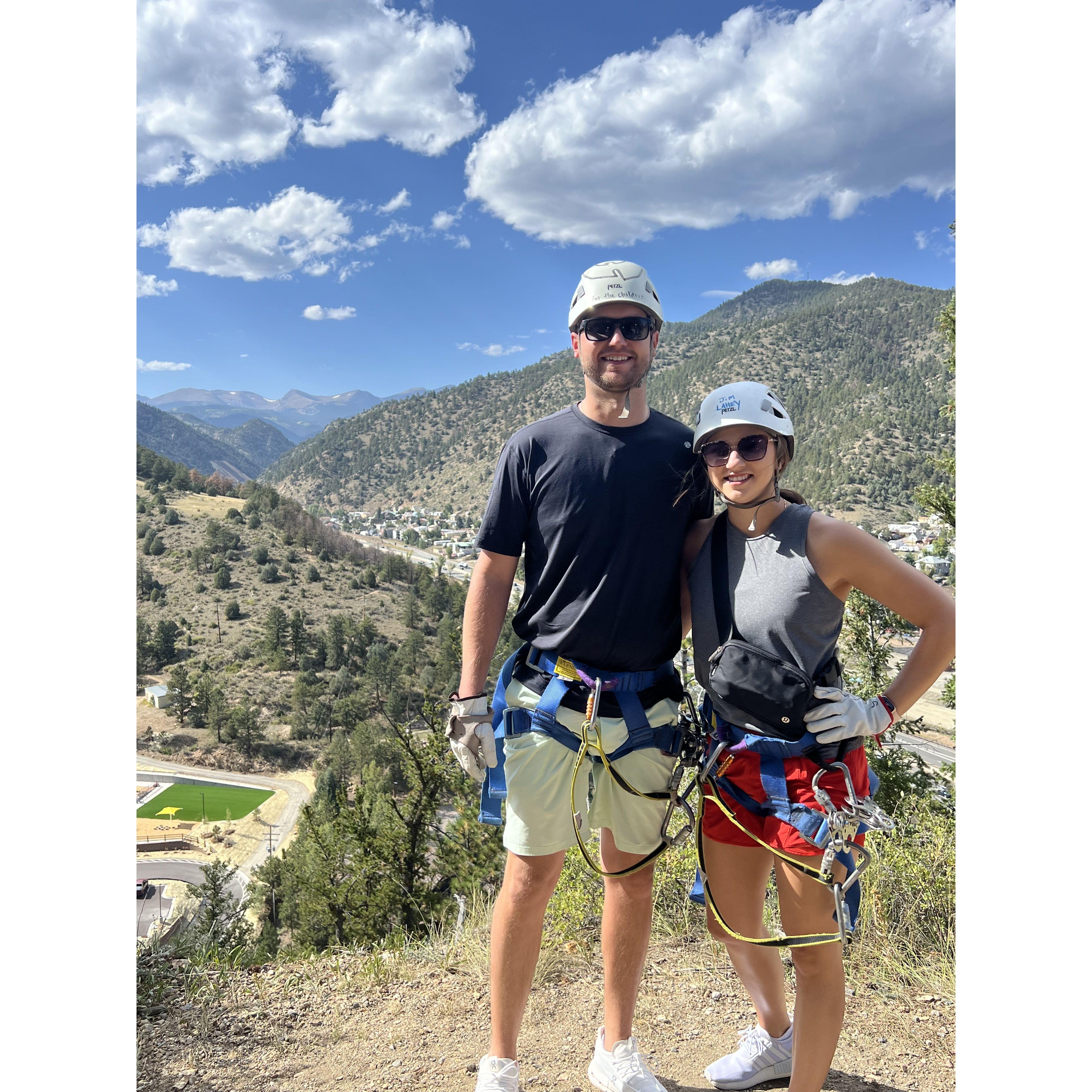 Ziplining in Colorado