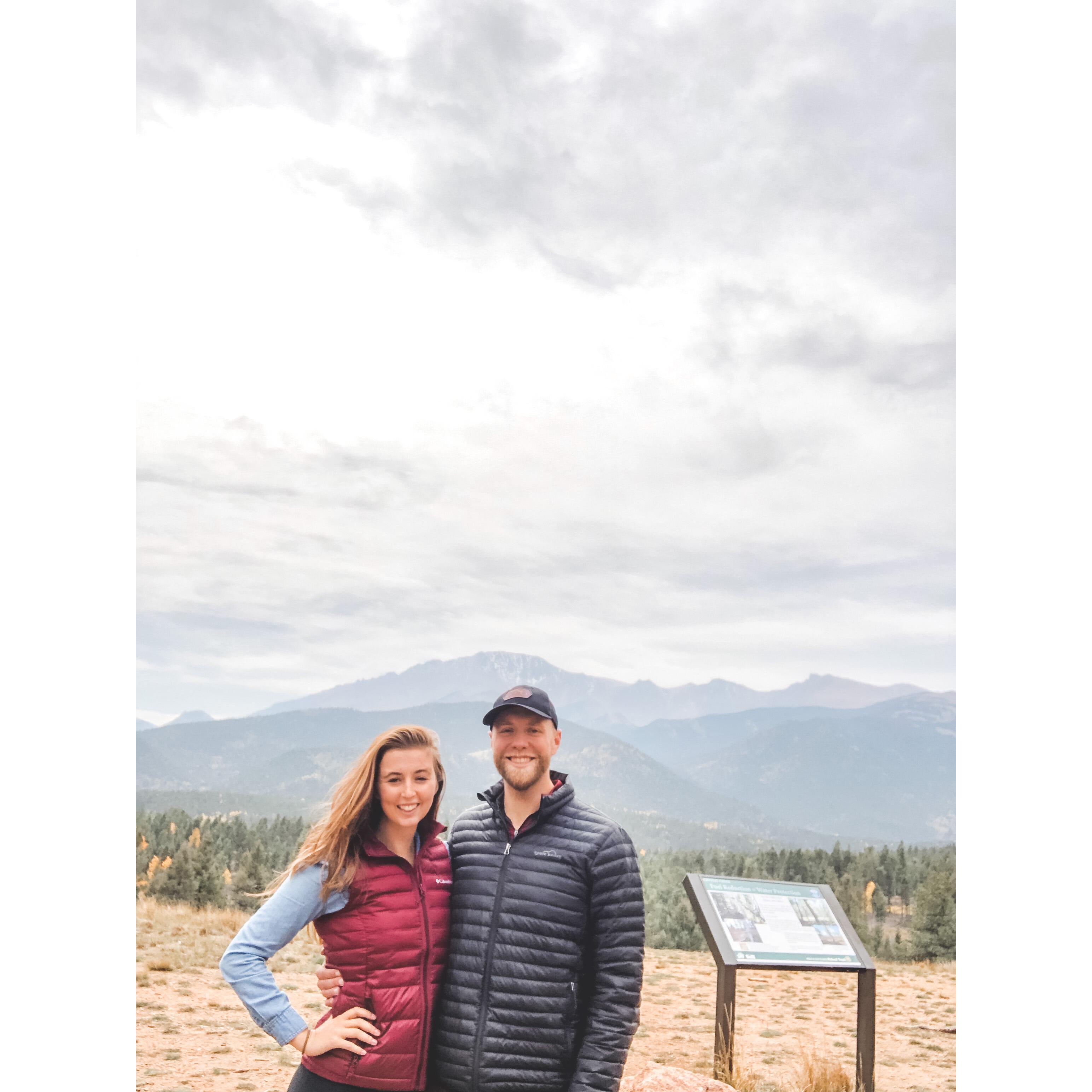 Enjoying each other & the beautiful Colorado weather during the fall!