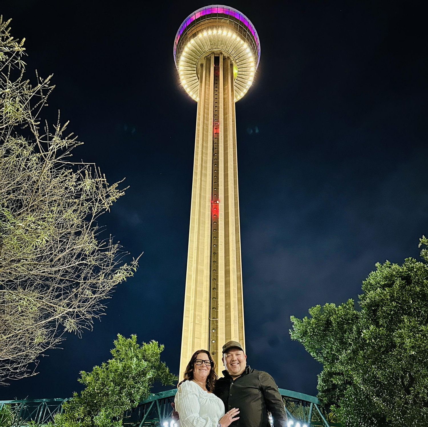 Dinner at the top of the needle in San Antonio