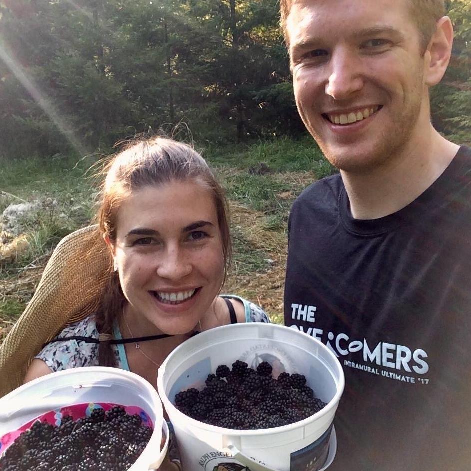 Picking blackberries on Jack's birthday- September, 2018