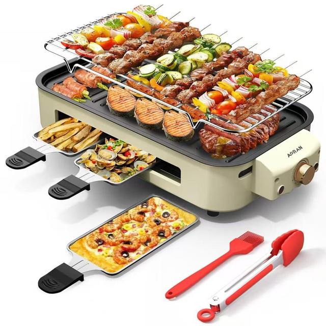 Indoor Grills Electric Smokeless – Versatile Smokeless Indoor Grill for Home Cooking, Featuring Indoor Grills Electric Smokeless, Skillet Griddle, and Kitchen Griddle White