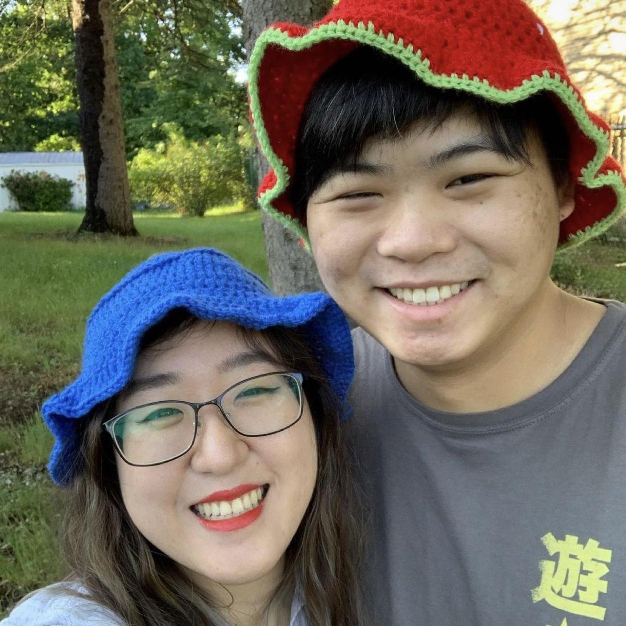 She is blueberry. He is strawberry