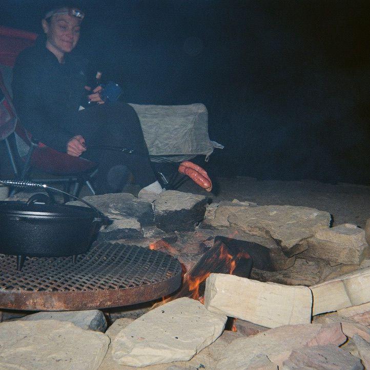cooking on the camp fire @ our camp site in Big Bend