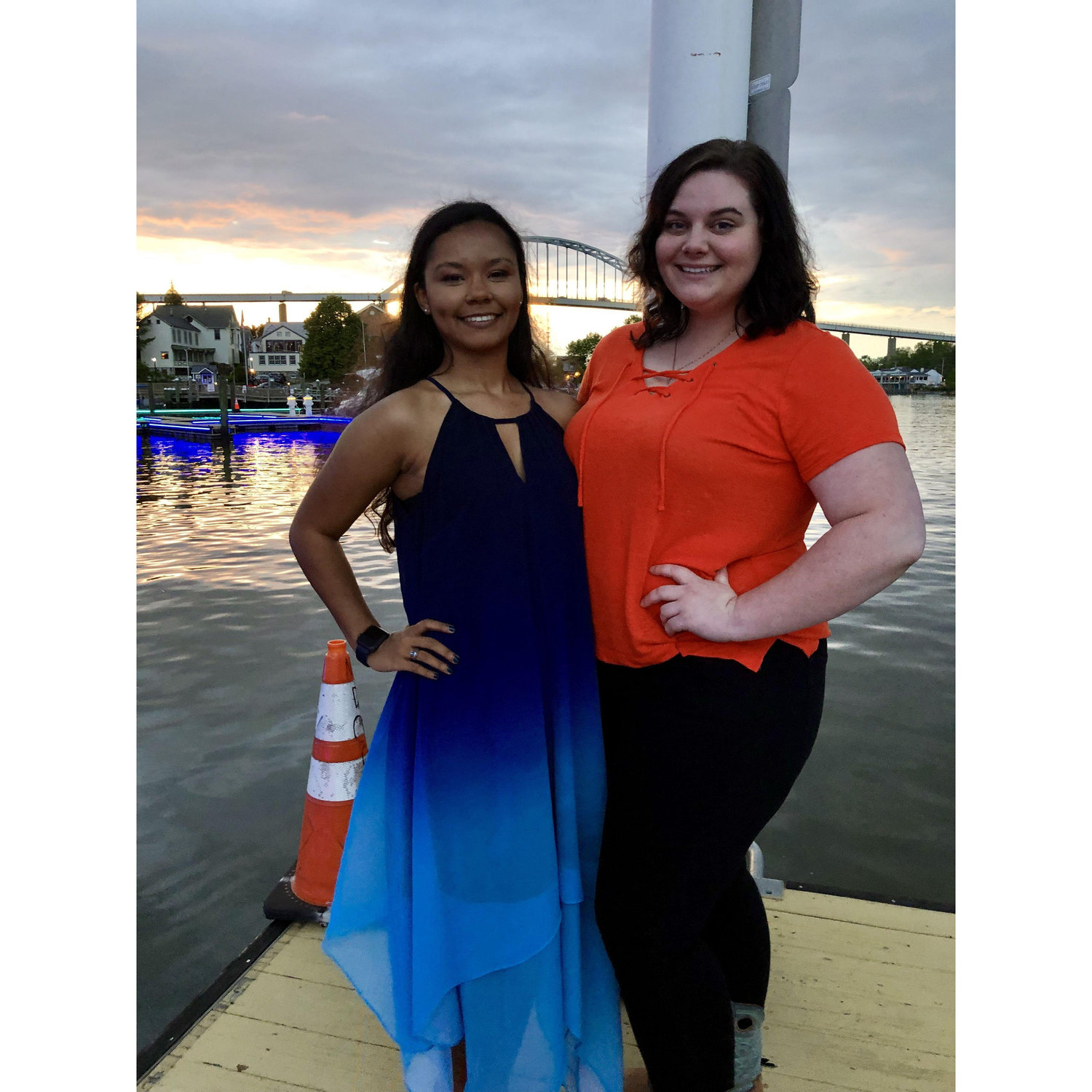Lindsay with her friend Brooke, May 2019