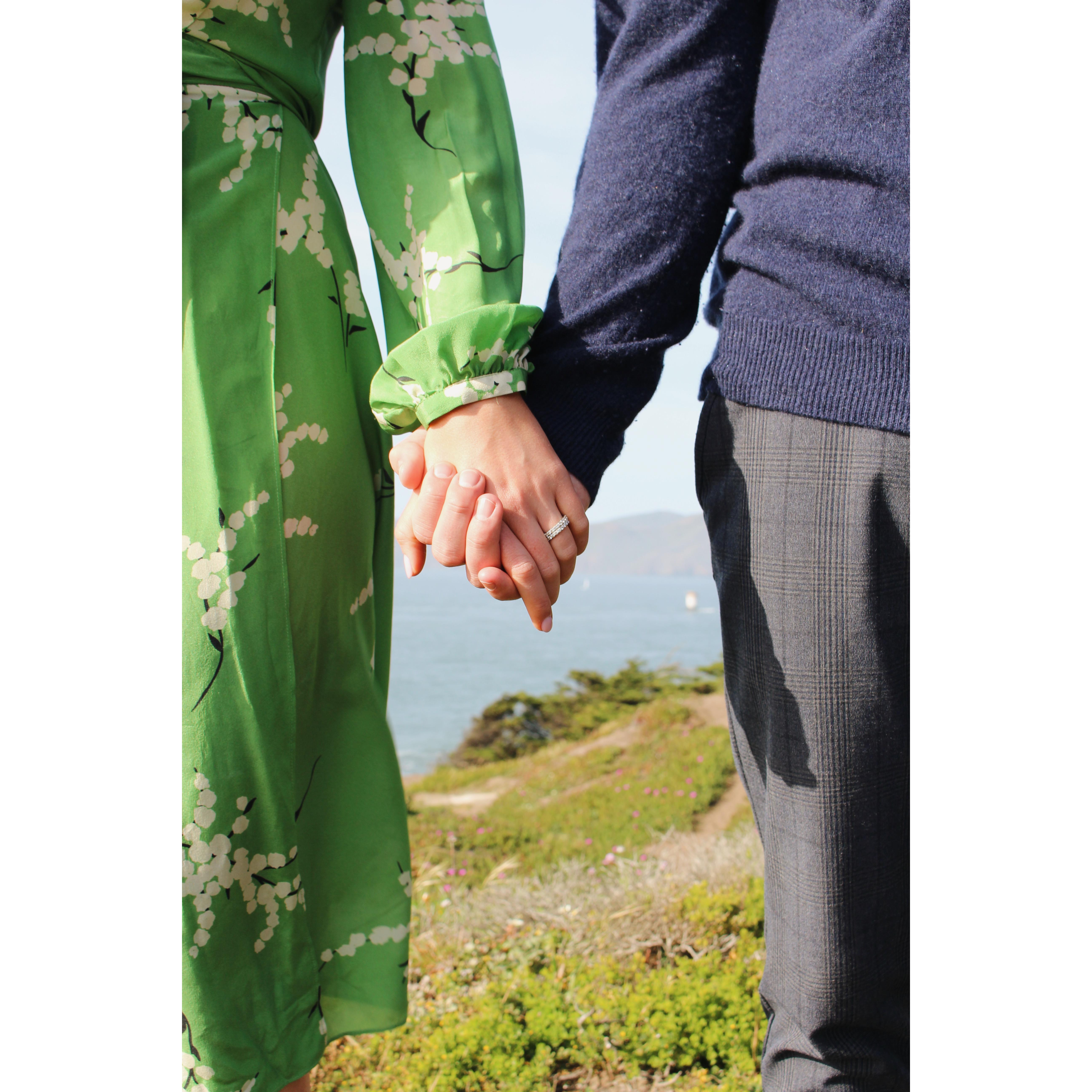 Our engagement photos (taken by Jen Rupey April 2nd, 2022)