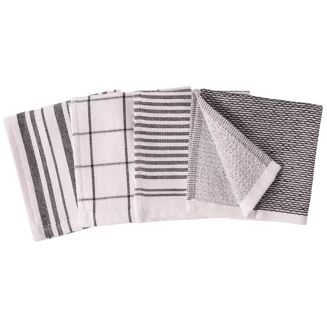 Our Table™ Select Dual Sided Dish Cloths in Black (Set of 4)