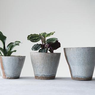 3-Piece Botanist Metal Planter Set