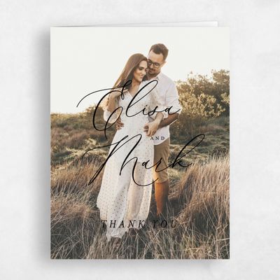 Black Wedding Thank You - Marlow Photo
