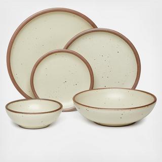 Shallow 5-Piece Dinnerware Set, Service for 1