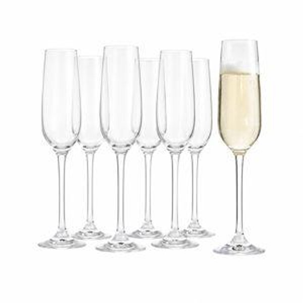 Crate & Barrel Champagne Glasses, Set of 8