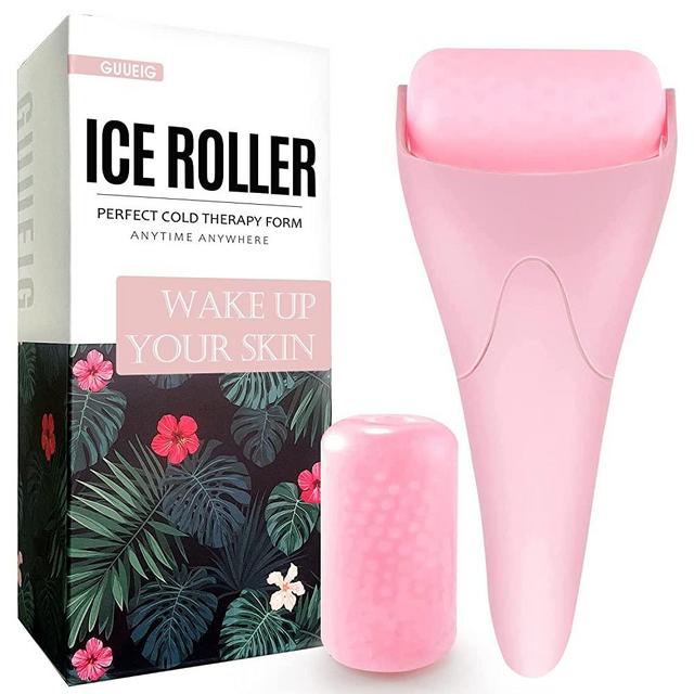 Ice Roller for Face, Ice Face Roller for All Skin Types, Facial Ice Roller Skin Care Tool to Relief Eye Puffiness, Migraine Pain, Minor Injury, Wrinkle, Women's Gift