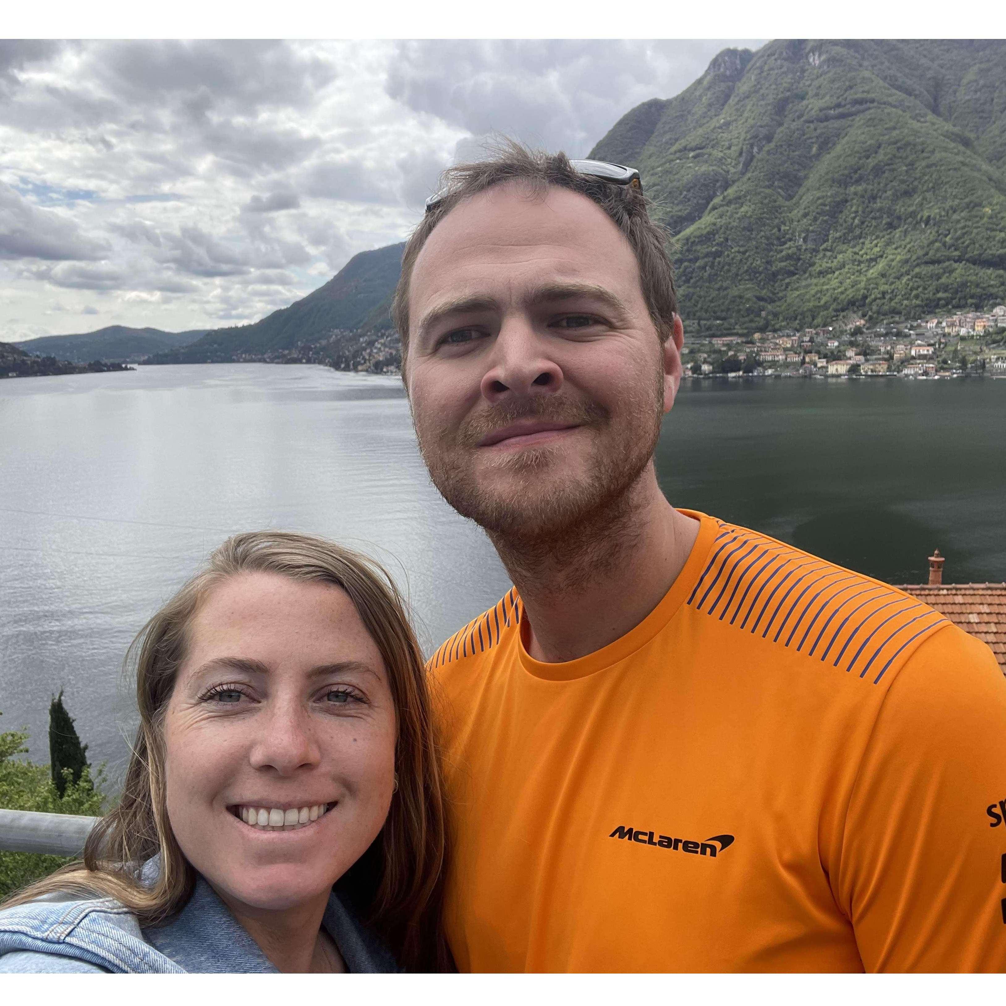 Our first stop as an engaged couple, Lake Como, Italy!