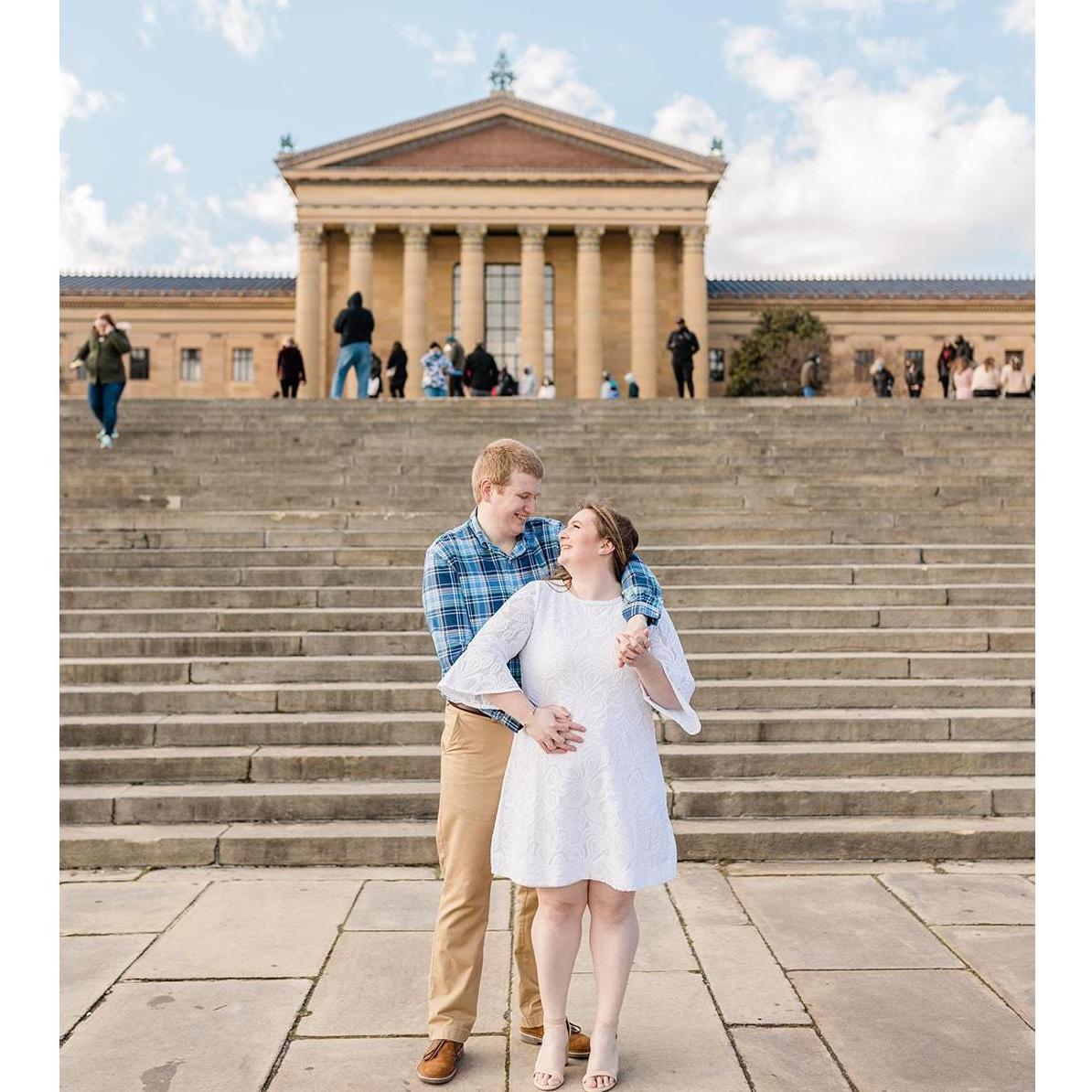Engagement Photos - Philadelphia Museum of Art - February 2021