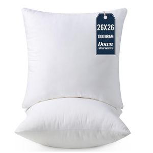 Utopia Bedding Throw Pillows Insert (Pack of 2, White) - 26 x 26 Inches