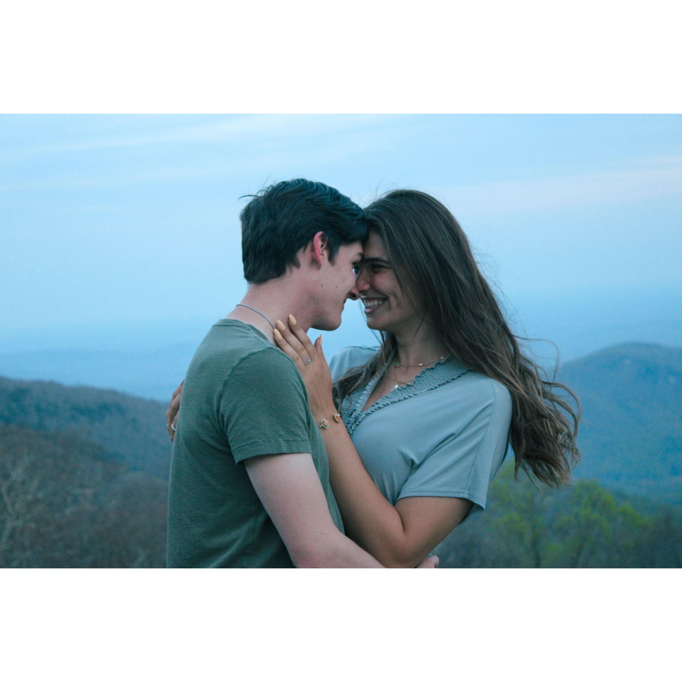 Taken in the Blue Ridge Mountains during engagement photos for our friends!