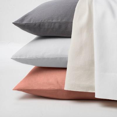 100% Washed Linen Solid Sheet Set - Casaluna™ Full
