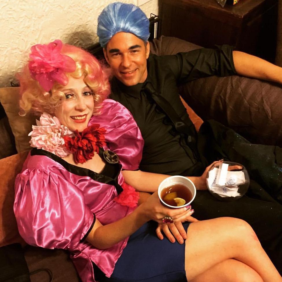 Halloween 2016, Effie Trinket and Ceaser Fickerman, The Hunger Games, Mid-City, New Orleans.