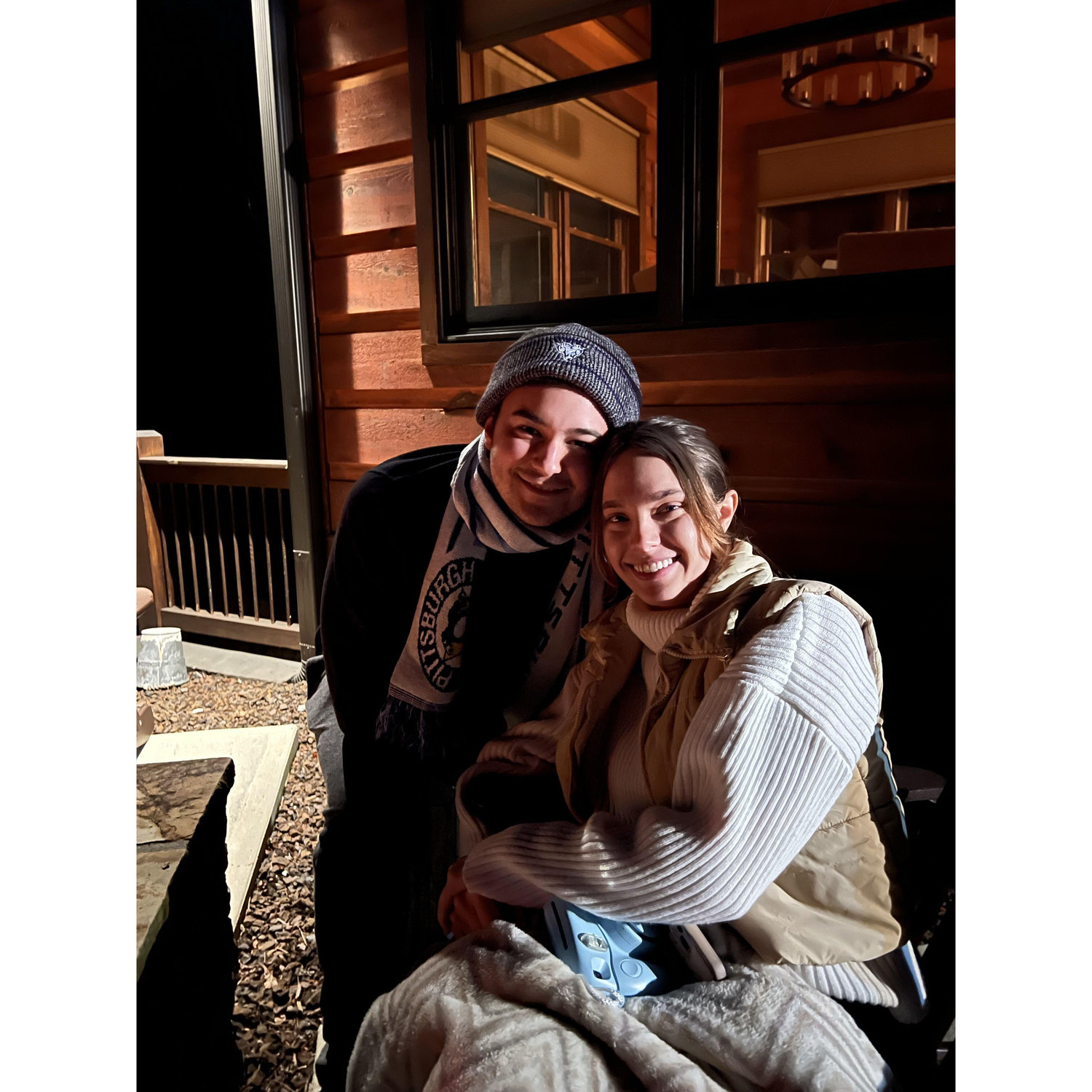 Annual winter camping trip with the Reeves family.